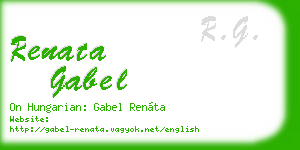 renata gabel business card